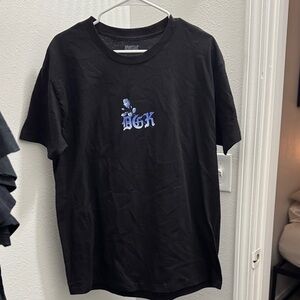 DGK Black Tee with Blue Logo